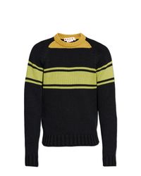Marni Black Sweater With Logo for men