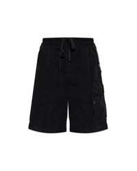 Dolce & Gabbana Black Cargo Shorts for men