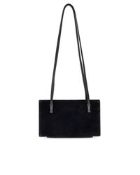 Totême Black Velvet Shoulder Bag "Cocktail"