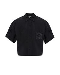 Loewe Black Short Shirt With Pocket