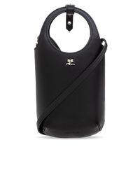 Courreges Black Bag Slim Holy