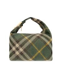 Burberry Green 'Medium Peg Duffle' Shoulder Bag
