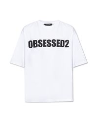 DSquared² White T-Shirt With Logo for men