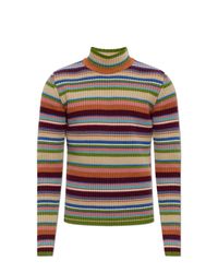 Dries Van Noten Red Wool Sweater "Mazyr" for men