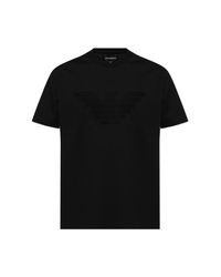 Emporio Armani Black T-Shirt With Logo for men