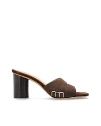 J.W. Anderson Brown Suede Heeled Mules