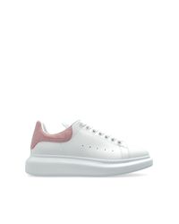 Alexander McQueen White Leather Sports Shoes