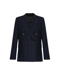 Paul Smith Blue Blazer With Double Vent