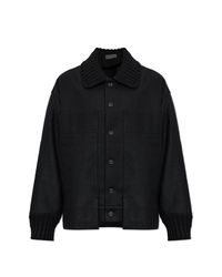 Yohji Yamamoto Black Wool Jacket for men