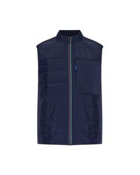 Paul Smith Blue Vest With Quilted Front for men