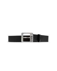 Fendi Black Leather Belt for men