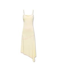 DIESEL Yellow 'd-menty' Asymmetric Dress