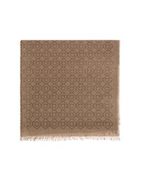 Ferragamo Brown Scarf With Monogram for men