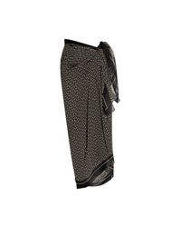 Balmain Black Silk Pareo