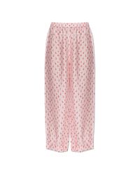 American Vintage Pink Patterned Trousers