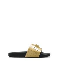 Versace White Rubber Flip-Flops for men