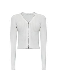 Alexander Wang White Fitted Cardigan