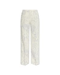 Forte_forte White Patterned Trousers