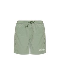 AllSaints Green Odyssey Swim Shorts for men
