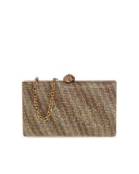 Kurt Geiger Brown "Crystal Kensington" Clutch