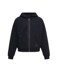 Fendi Blue Sweatshirt With Logo for men