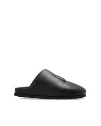 Givenchy Black Leather Slides for men