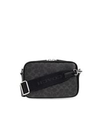 COACH Black Shoulder Bag With Monogram for men