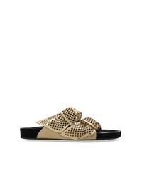 Isabel Marant Natural 'Lennyo' Slides