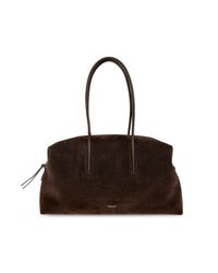 DeMellier London Brown Suede Bag 'Stockholm'