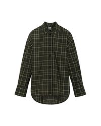 Totême Green Checked Shirt