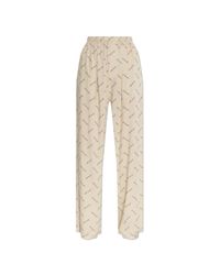 Balenciaga Natural Pants With Logo