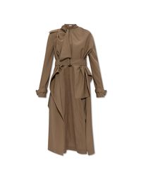 Burberry Natural Asymmetric Trench Coat
