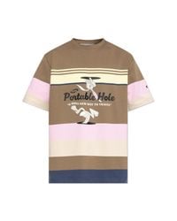 Iceberg Gray T-Shirt With Colorful Print for men