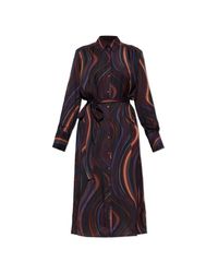Paul Smith Multicolor Dress With A Waist Belt