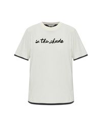 J.W. Anderson Gray T-Shirt With Embroidered Inscription