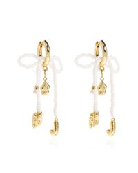 Marc Jacobs Metallic Earrings With Pendants