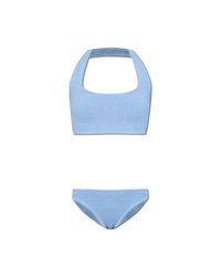 Hunza G Blue Two-Piece Swimsuit 'Sandy'