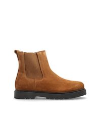 Birkenstock Brown Suede Shoes 'Highwood Slip On Mid'