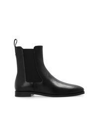 Kate Spade Black Calf Leather Knox Chelsea Boots