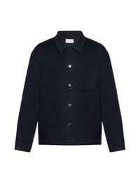 Officine Generale Blue Wool Jacket 'Hamilton' for men