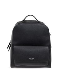 Giorgio Armani Blue Leather Backpack for men