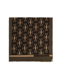 Ferragamo Black Wool Scarf for men