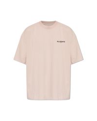 AllSaints Pink T-Shirt 'Hallis' for men