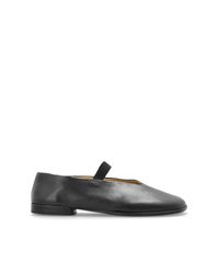 Lemaire Black Leather Ballerinas
