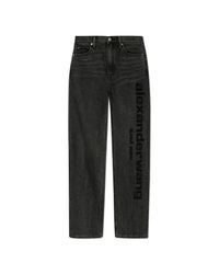 Alexander Wang Black Jeans With Logo