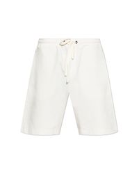 Hanro White Shorts From The 'Natural Living' Collection for men