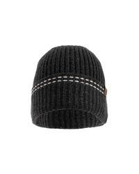 Eleventy Black Cashmere Hat for men