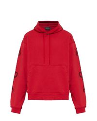 Balenciaga Red Sweatshirt With Logo for men