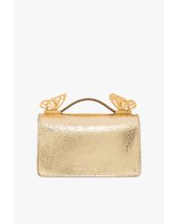 Sophia Webster Natural 'mariposa Mini' Leather Shoulder Bag