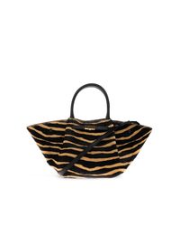 DeMellier London Black Leather Bag 'New York Midi'